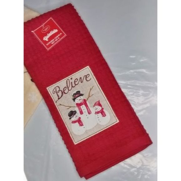 St. Nicholas Snowman Kitchen Towels - Picture 4 of 9